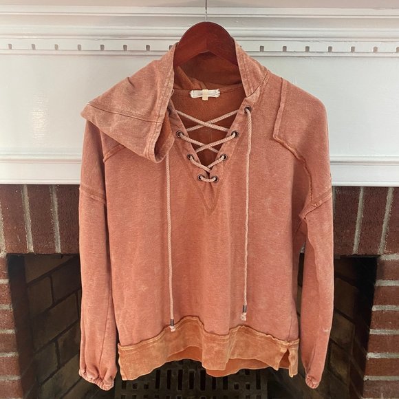 Buckle Pullover Hoodie Streetwear Cotton Casual Comfy Oversized XS - Picture 1 of 7